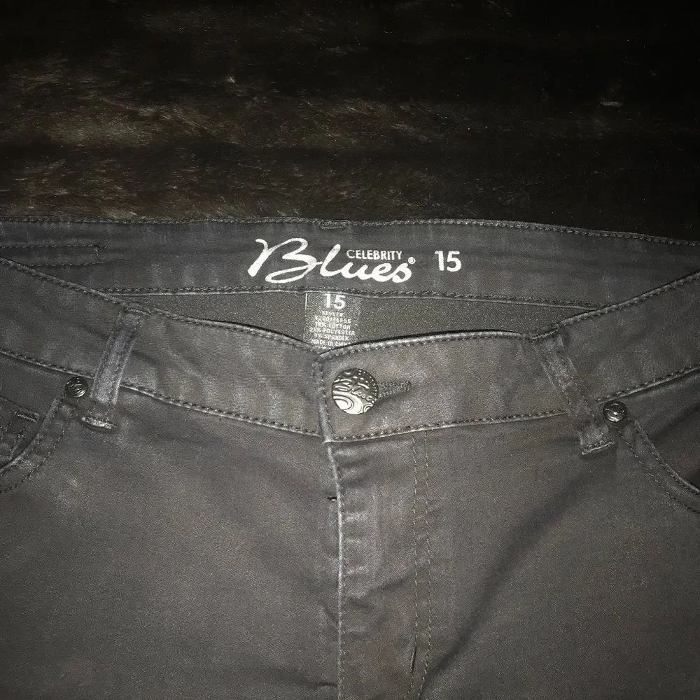 BLACK SKINNY JEANS Size 15